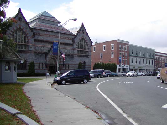 South side of Park Square looking southwest