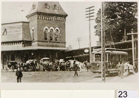 The old Union Station with a streetcar